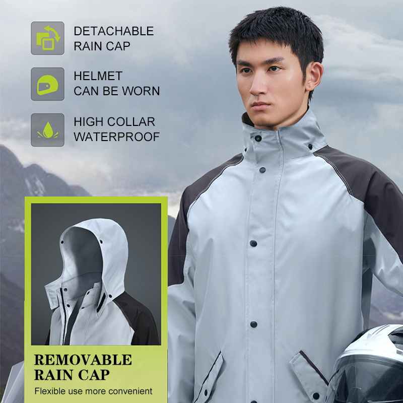 Motorcycle Gear Jacket And Pants - 남녀공용 반사 기능 오토바이 레인슈트 (방수