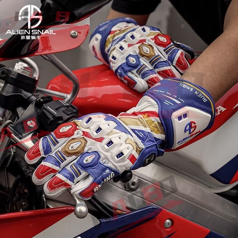 Motorcycle Gear Gloves - 오토바이 정품 가죽 장갑 탄소 섬유