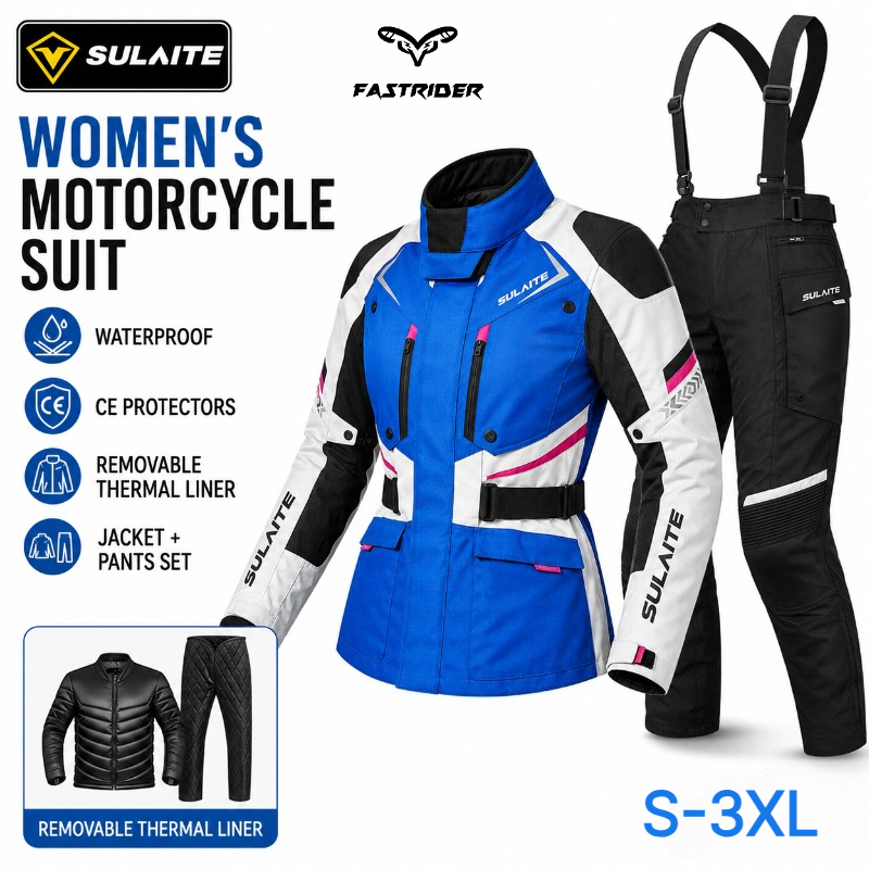 Motorcycle Gear Jacket And Pants - 여성용 오토바이 라이딩 슈트 겨울 방수