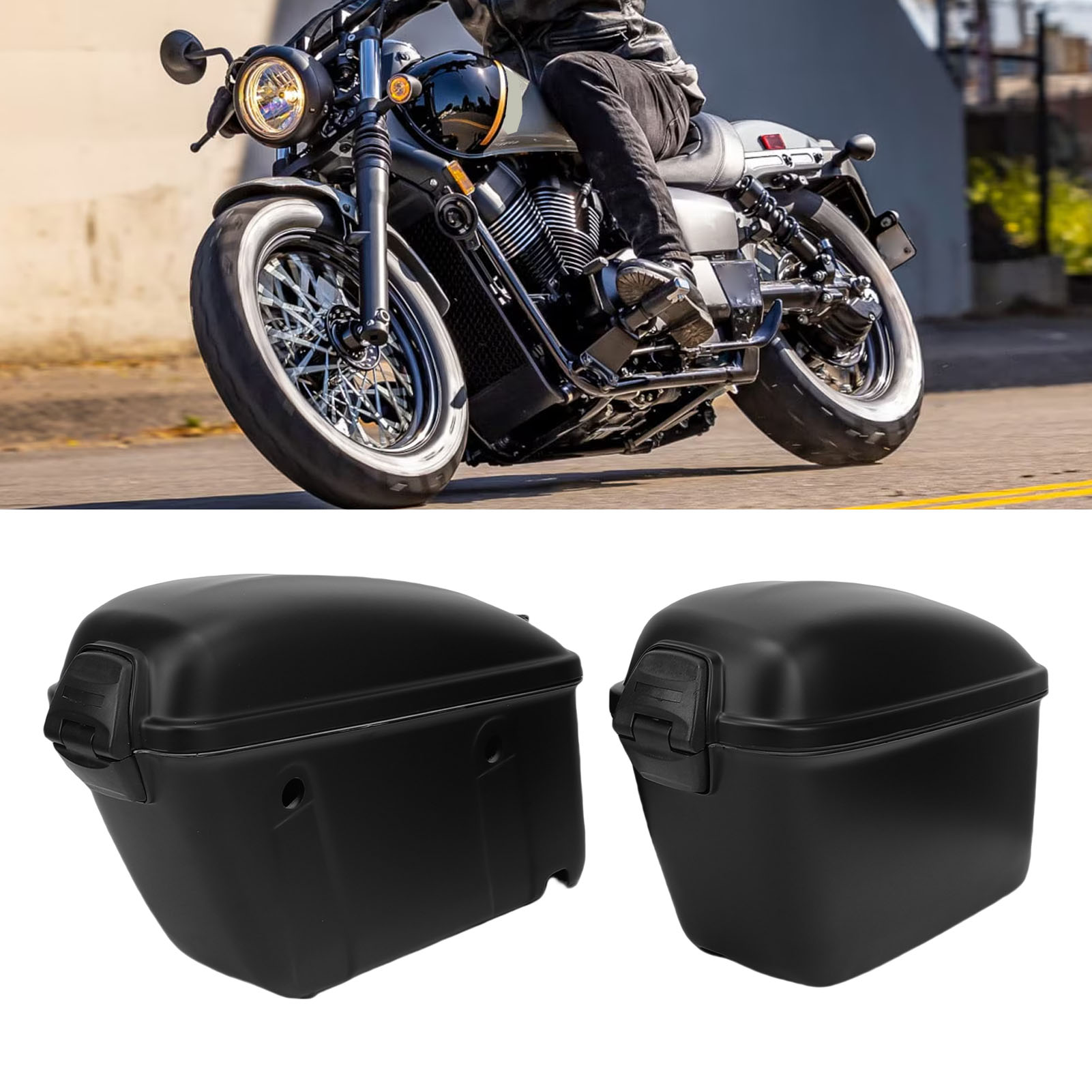 Motorcycle Gear Backpack - 22L 오토바이 하드 새들백 (잠금장치 포함)