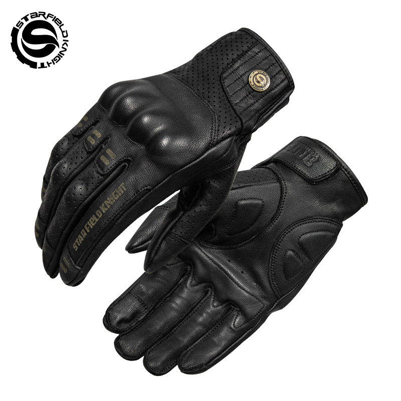 SFK 리얼 염소 가죽 블랙 오토바이 라이딩 장갑 미끄 - Motorcycle Gear Gloves 리뷰 및 가격
