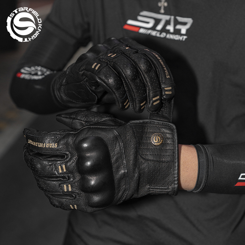 SFK 리얼 염소 가죽 블랙 오토바이 라이딩 장갑 미끄 - Motorcycle Gear Gloves 리뷰 및 가격
