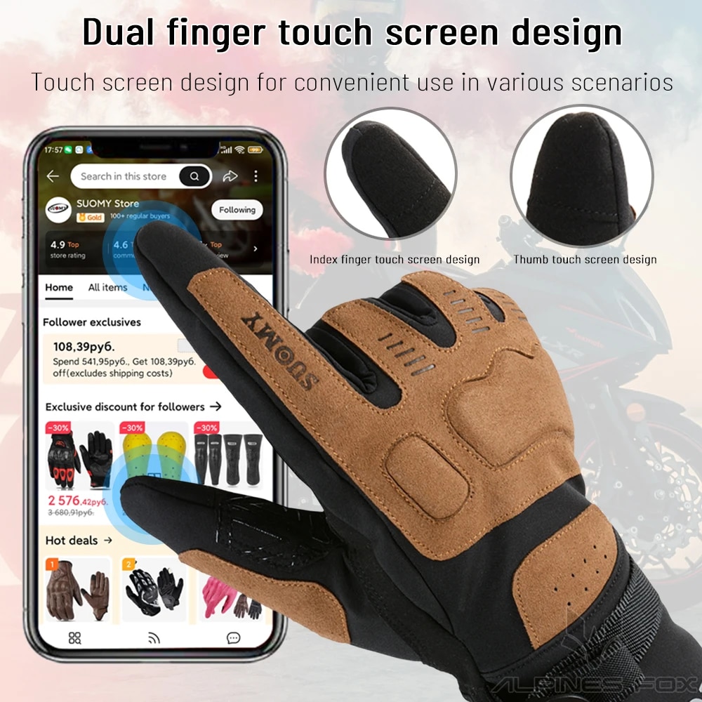 오토바이 장갑 방풍 방수 Guantes 모토 오토바이  - Motorcycle Gear Gloves 리뷰 및 가격