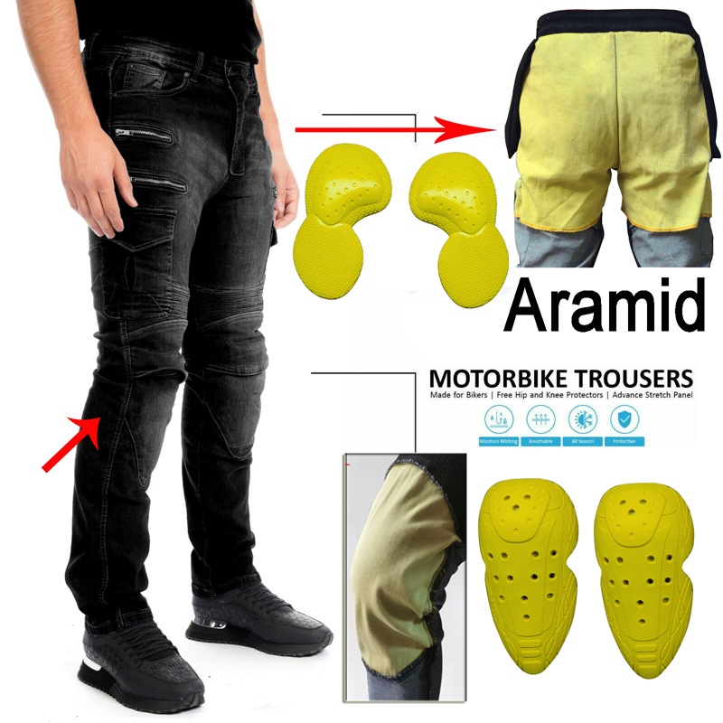 오토바이용 바지, 검정색, 남성용, 지퍼형 보호 장비, - Motorcycle Gear Blue 리뷰 및 가격