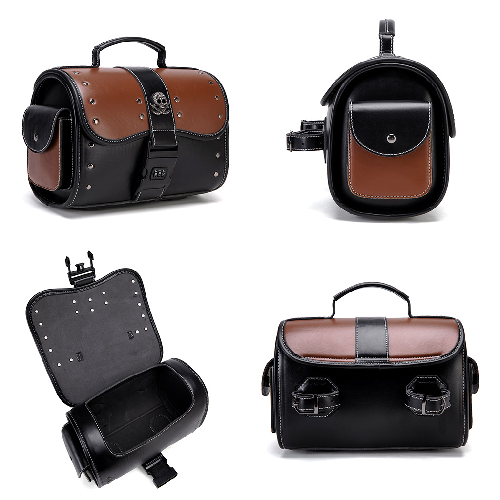 빈티지 해골 모터사이클 사이드 백 리벳 엣지 디자인 P - Motorcycle Gear Backpack 리뷰 및 가격