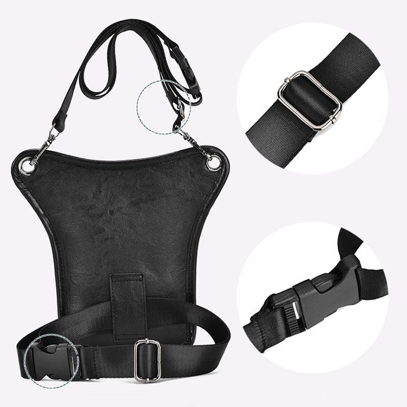 빈티지 PU 가죽 허리 팩 드롭 레그 백 남녀 방수 오 - Motorcycle Gear Backpack 리뷰 및 가격